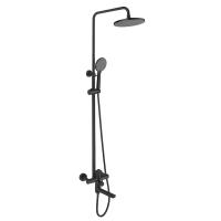 Душевая стойка со смесителем Esko ST260OLB черная матовая