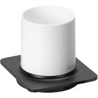 Стакан для зубных щеток Bemeta Organic Black 167111010 черный матовый