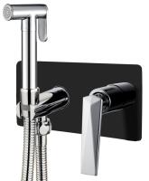 Гигиеническая лейка Boheme Venturo 377-B черная матовая