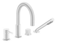 Смеситель на борт ванны Boheme Uno 460-MW белый