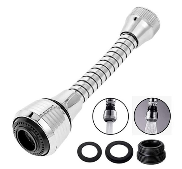 Насадка колокол на шланге с переходником Voda VNABALLSMH хром