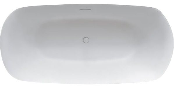 Ванна из литьевого мрамора Riho Bilo 165x75 B128001105 белая матовая отдельно стоящая