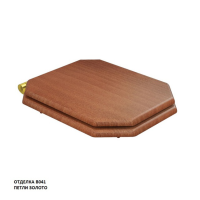 Крышка-сиденье Caprigo Tempo KFm-47G золото с механизмом плавного закрывания (дерево)