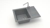 Мойка из искусственного камня Santegro 60 см SZ150-575/Q8 темно-серая матовая