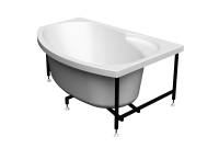 Ванна акриловая Radomir Монти 150x105 R 2-01-0-2-1-213 угловая c каркасом