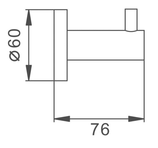 Крючок Haiba HB8305-1 хром