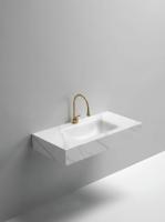 Раковина подвесная Sapbox SB-RW100M088 100 см белый мрамор матовая