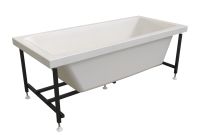 Ванна акриловая Radomir Веста 160x70 2-01-0-0-1-269Р пристенная c каркасом