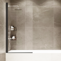 Шторка на ванну ADS Sancors 70x145 802FO145Х70BL.TR профиль черный