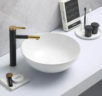 Накладная раковина Velvex 104MW 40 см белая