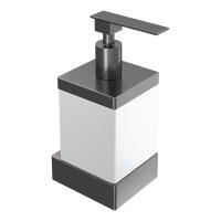 Дозатор для мыла Boheme Qubic 10727-GM графит