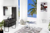 Зеркальный шкаф Armadi Art Vallessi 100 см 546-A glossy с подсветкой antracite