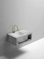 Раковина-моноблок Sapbox SB-WF-MJJ-80M406 80 см серый мрамор