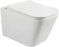 Унитаз подвесной Milleau Cont M0205WH белый с сиденьем