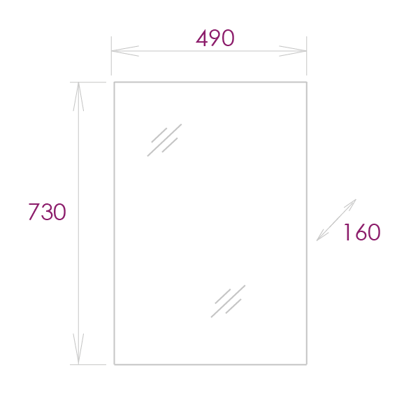 Зеркальный шкаф Onika Венеция 205014 50 см белый