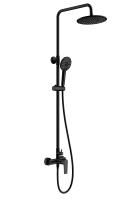 Душевая стойка со смесителем Wonzon & Woghand Blend WW-A30103-MB черная матовая