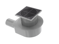 Душевой лоток Boheme Smart Design 15x15 984-15-B черный