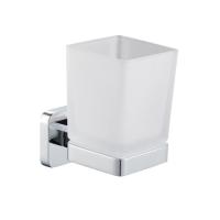 Стакан для зубных щеток Wonzon & Woghand Still WW-6621 хром глянцевый с держателем