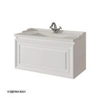 Тумба с раковиной Caprigo Ponza 13512-021.000.00.05 80 см белая