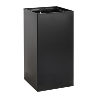 Ведро для мусора Bemeta Hotelové Vybavení 101915110 черное матовое