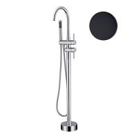 Смеситель напольный Webert Rimini RI851101560 черный матовый с душевым гарнитуром