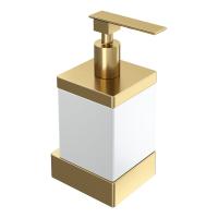 Дозатор для мыла Boheme Qubic 10727-MG золото-матовый