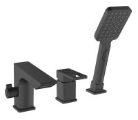 Смеситель на борт ванны Esko Vela PB 355B черный матовый