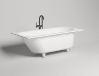 Ванна из литьевого камня Salini Ornella 170x70 102313G белая глянцевая встраиваемая