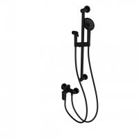 Смеситель для душа Wonzon & Woghand WW-A4888-MB черный матовый с гарнитуром и гигиеническим душем