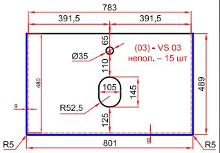 Столешница LaFenice Granite FNC-03-VS03-80 черный мрамор