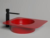 Раковина напольная Salini Ninfea 01 130221MF 45 см окрашивание по RAL Classic матовая