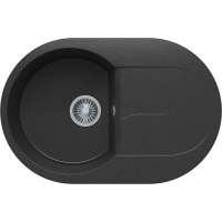 Мойка из искусственного камня Polygran Atol-760 679016 75 см черная