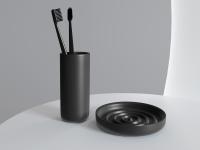 Стакан для зубных щеток Salini Gocce 1901201 белый матовый