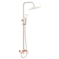 Душевая стойка со смесителем Voda Neva VST220NVRG розовое золото матовая