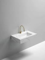 Раковина подвесная Sapbox SB-RW080M088 80 см белый мрамор матовая