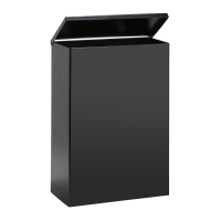 Ведро для мусора Bemeta 101915050 черное матовое