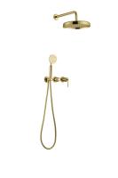 Душевой комплект со смесителем Boheme Eterna 174-G золото встраиваемый