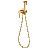 Смеситель гигиенический Caprigo Don 53-133-BRG матовое золото