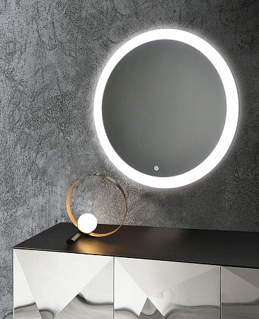 Зеркало Silver Mirrors 65x85 ФР-1534 с подсветкой, часами и сенсором