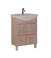 Тумба под раковину Onika Дельта 106090 55 см ясень шимо светлый (раковина Грация 60)