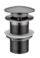 Донный клапан Boheme 612/2-GM графит с переливом