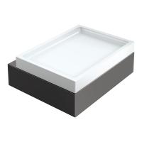 Мыльница Boheme Qubic 10723-SGM графит глянец