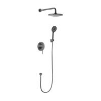 Душевой комплект со смесителем Voda Vessel Gun Metal VSLGM Set_3in1 оружейная сталь матовый встраиваемый