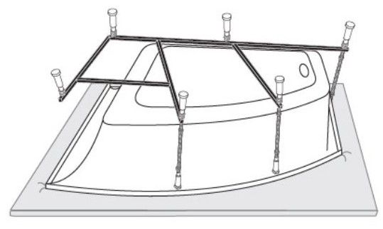 Каркас для ванны Vagnerplast 160x105 VPK160105