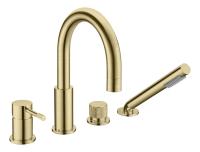 Смеситель на борт ванны Boheme Uno 460-MG матовое золото