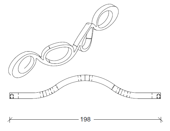 Ручка для тумбы Armadi Art Wave 825-G золото