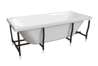 Ванна акриловая Radomir Прованс 180x80 1-01-0-0-1-185 пристенная c каркасом