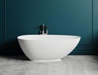 Ванна из искусственного камня Salini Paola 170x85 101512SM белая матовая отдельно стоящая