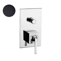 Встраиваемый cмеситель для ванны и душа Webert Wolo WO860101564 черный с хромом матовый