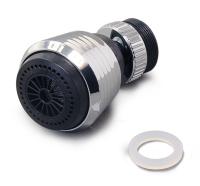 Насадка колокол на шарнире с переходником Voda VNABALLS хром с черным